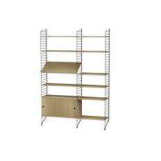 Living H Reol - Sort/Eg - String furniture