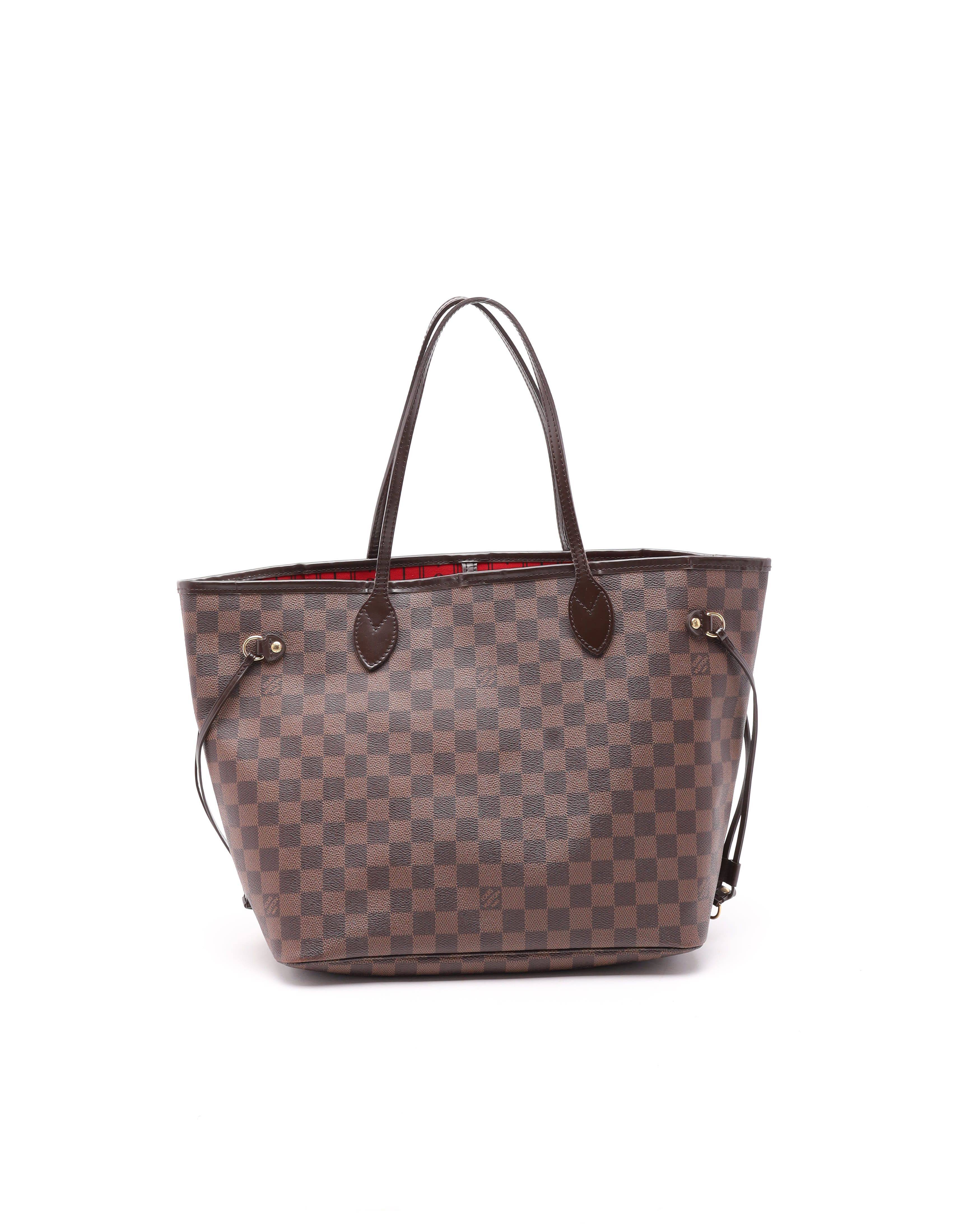 Louis Vuitton Damier Neverfull MM Tote Bag - Brown - One Size