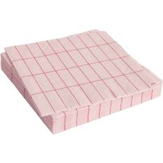 Hay Pattern Napkinsset of 20 Dinner-light Pink and red Grid Light Pink And Red Grid - Bolig hos Magasin