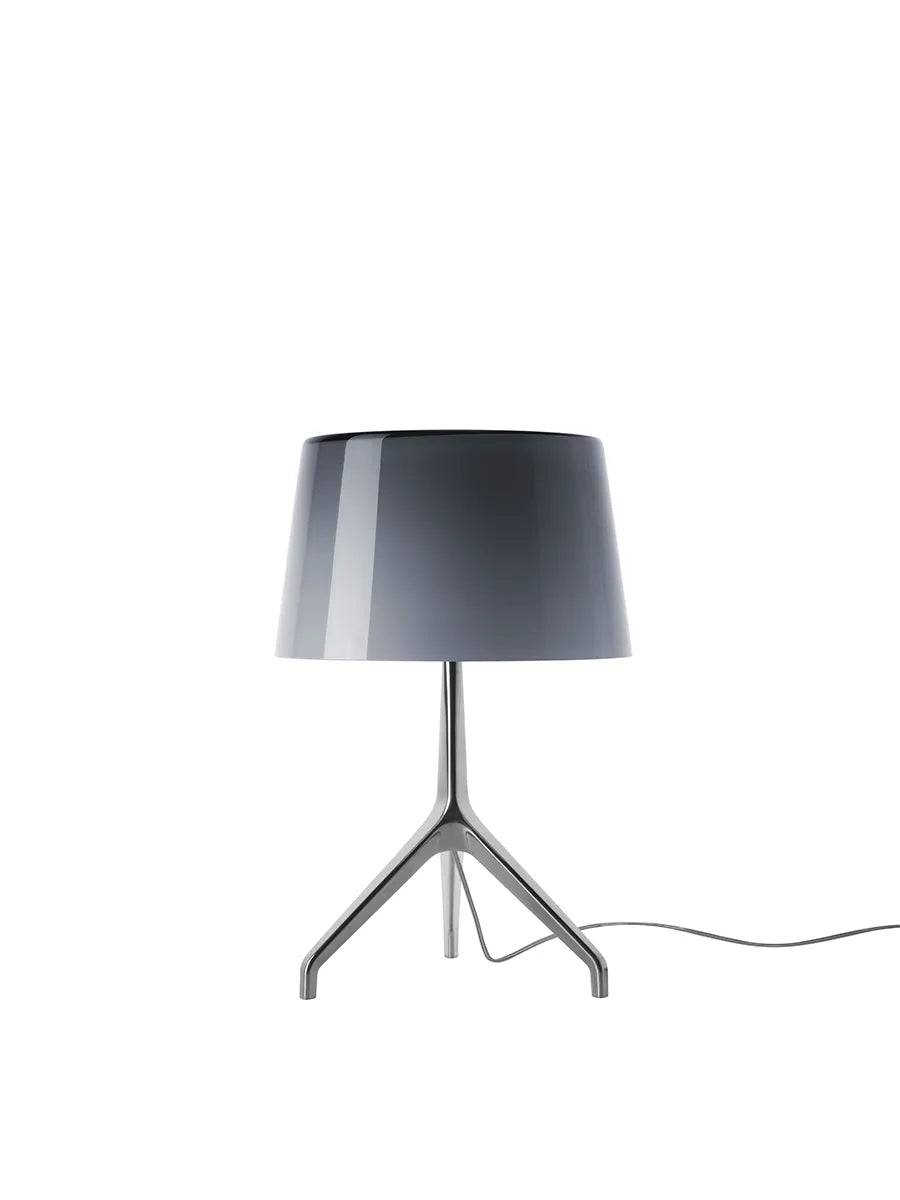 Lumiere XXS/XXL Bordlampe fra Foscarini Aluminium stel / Grå / Small m. lysdæmper - Jacobsen Plus