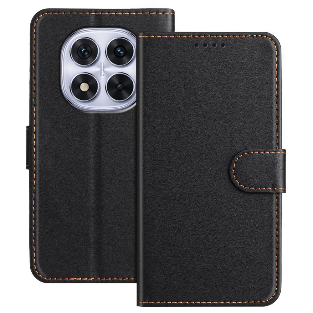 Xiaomi Redmi Note 14 Pro Plus 5G / Note 14 Pro 5G - Läderfodral / Plånboksfodral - Svart