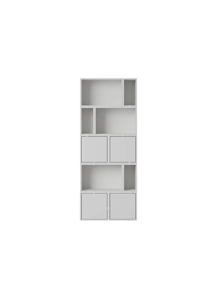 Stacked Storage System, bookcase 8 fra Muuto Grey - Jacobsen Plus