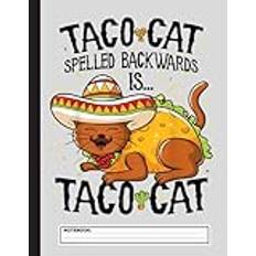 Tacocat Spelled Backwards is Taco Cat Notebook