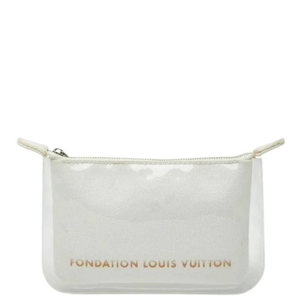 Louis Vuitton Vintage Pre-owned Pouch - Vintage - Dame - Hvid - ONE SIZE - Bomuld