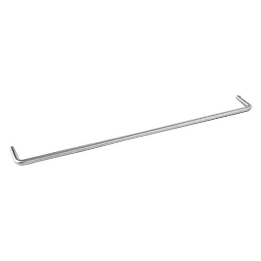 D Line håndklædestang, 65 cm, børstet rustfrit stål