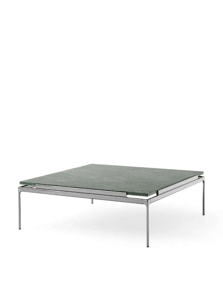 Sett LN13 Sofabord, verde guatemala marble / dark chrome fra &Tradition - Jacobsen Plus