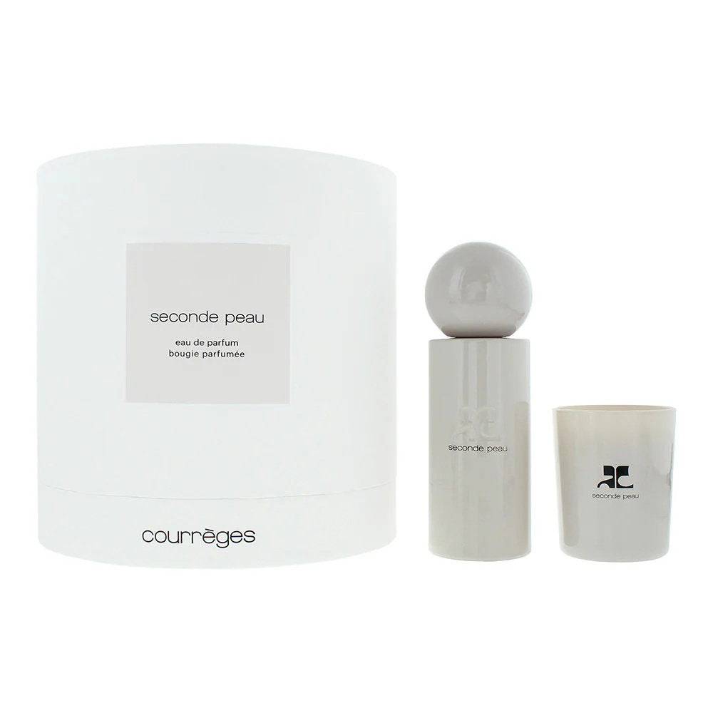 Courrèges Second Skin Set: Eau de Parfum unisex 100 ml + candela profumata 75 g