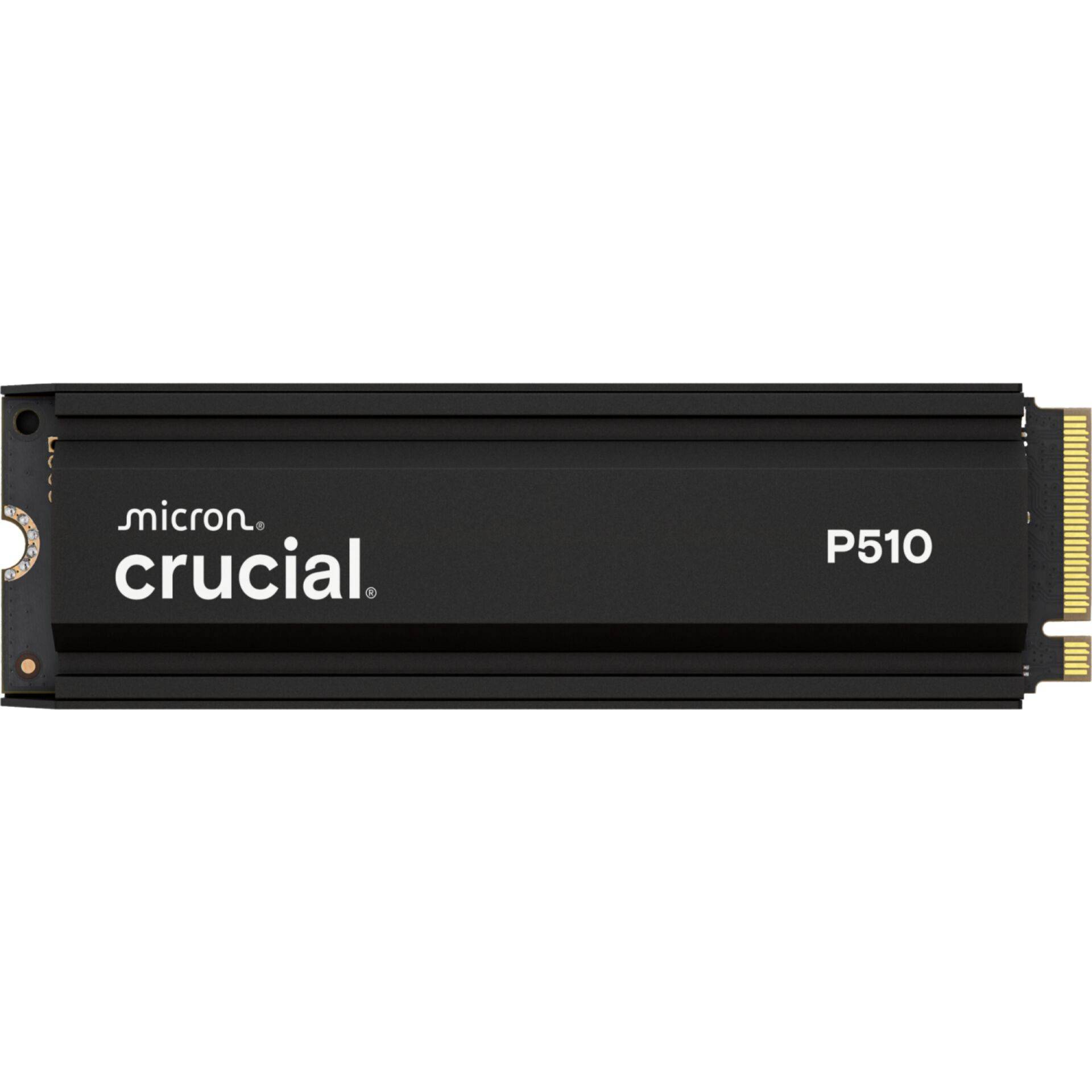 Crucial P510 NVMe SSD - 2TB, PCIe 5.0, M.2 2280, med Heatsink