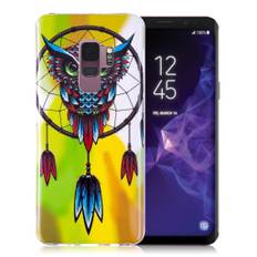 Samsung Galaxy S9 noctilucent Mønster IMD TPU gel etui - ugle Vindklokke