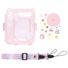 Fotovæske til Fujifilm Instax Mini 12 Clear Camera Case Protect Pink