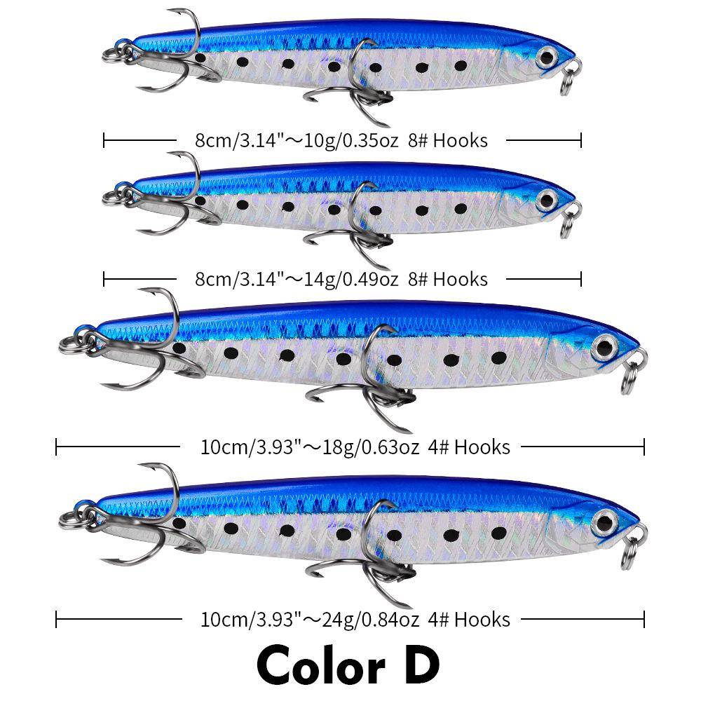Flying Ghost Nedsänkt Pencil Road Sub Bait Långdistans kastande plast falskt bete 10/14/18/24g Bionic Hard Bait 10g/8cm
