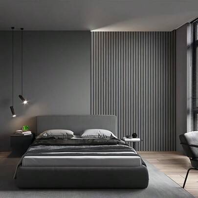 1Rull Gul Valsad Faux Wood Grain Självhäftande Tapeter Grå Grid Vertikala Ränder Gör det själv Vattentät Fuktsäker Lätt att ta hand om Avtagbara klist (45*100,45*300,45*1000,45*500)