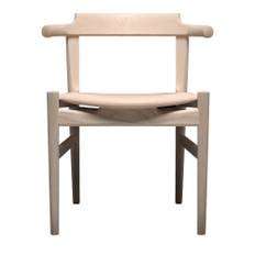 PP Möbler - PP58 Final Chair - Natur lädersits - Ask såpad - Matstolar - Hans J. Wegner - Träfärgad - Trä