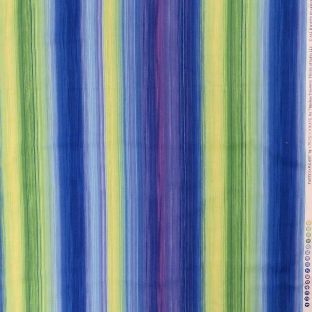 Afklip Patchwork stof med striber i blå, lime, lilla, 50x55 cm..