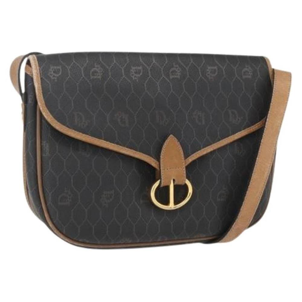 Dior Vintage Pre-owned Læder Crossbody Taske - Vintage - Dame - Sort - ONE SIZE - Læder