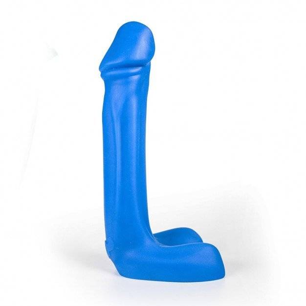 Bulder Skaft Blue, silicone dildo 29 x 4.7–6.6 cm