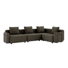 Cobana Lounge Sofa - 5 seater corner sofa - Cobana Brown / Med armstöd