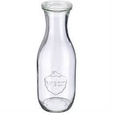 Weck flaske med låg, glas, dia. 60 mm, 1 liter