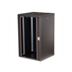 ROLINE 26.21.0179, Vægmonteret stativ, 20U, Nøglelås, Rack skinner, 43 kg, Sort