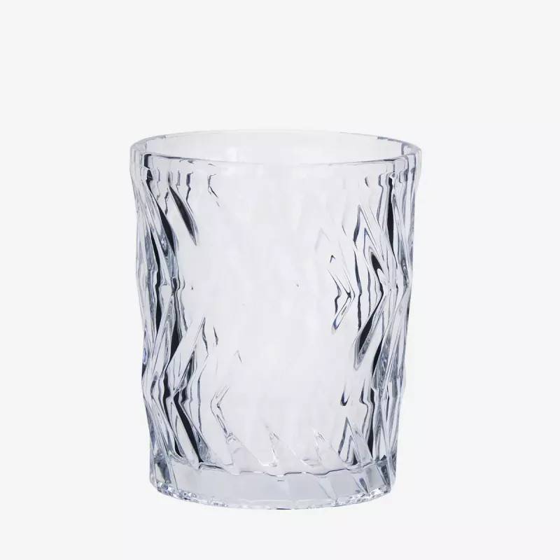 MADAM STOLTZ Dricksglas 6-pack i 3 olika färger, grön, brun, klar. höjd 10cm (Klarglas)