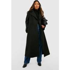 Överdimensionerad Maxi Ull-Look Kappa, Black - 38