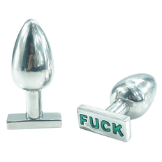 "FUCK" stål buttplug