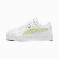 Women's Puma Cali Court Leather's Sneakers, White, Size 35.5, Shoes