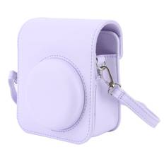 Mini Instant Kamera Beskyttende Taske PU Kamera Etui Med Justerbar Skulderrem Til Fujifilm Instax Mini 12 Kamera Lilla
