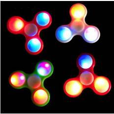 Fidget Spinner med LED Lys (Farve: Svart)