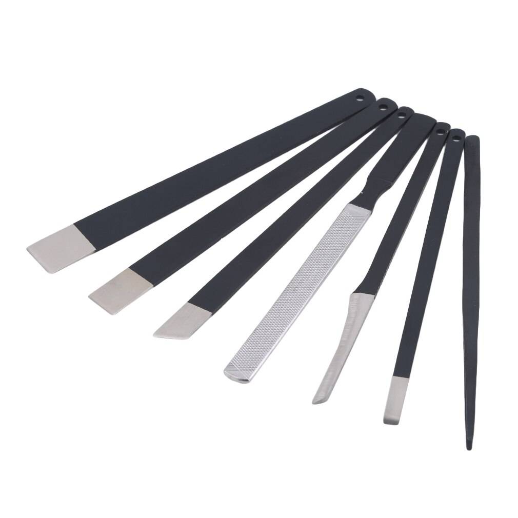 Nagelband torr död hud remover tå nagel pedikyr kniv fötter vård verktygssats fot rasp callus död exfolierande 7 st/set