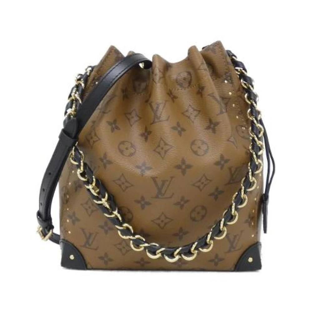 Louis Vuitton Vintage Pre-owned Noe Trunk Monogram Reverse Skuldertaske - Vintage - Dame - Brun - ONE SIZE - Uld