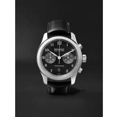 Bremont - ALT1-C Polished Black Automatic Chronograph 43mm Stainless Steel and Alligator Watch, Ref. No. ALT1-C-P-BK-R-S - Men - Black