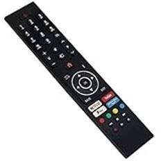 VINABTY RC43137P Fjärrkontroll Ersätt för Bush Digihome Finlux Celcus Smart TV Electriq 2018-2019 modeller w NetFlix Youtube Freeview F spelknappar RC43137 49-EB-FHD 49-EB-UHD DLED24HDSDVD DLED32HDS