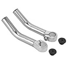 Cykelstyr, Bar End, 1 par Aluminiumlegering Mountain Bike Road Cykel Handtag Bar End, för 22,2 mm/0,9 i styret, Cykel Bar End(Silver)