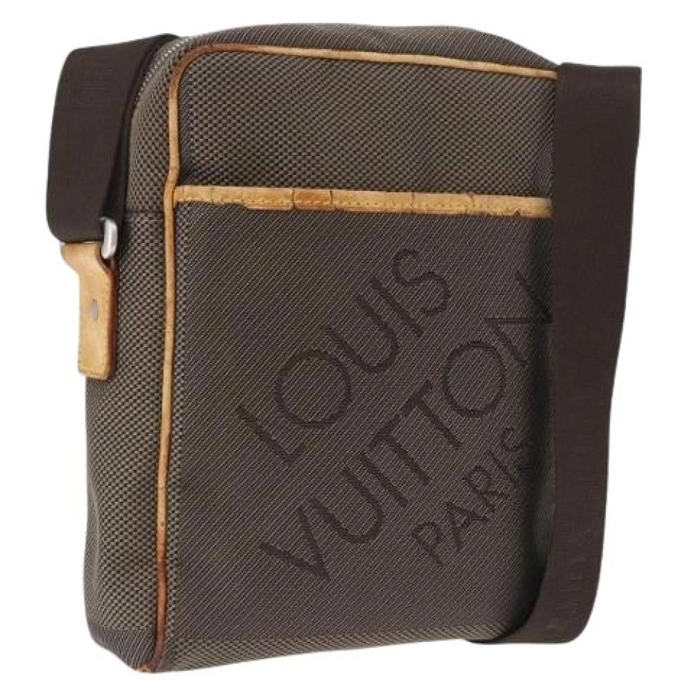 Louis Vuitton Vintage Pre-owned Damier Geant Canvas skuldertaske - Vintage - Dame - Brun - ONE SIZE - Uld