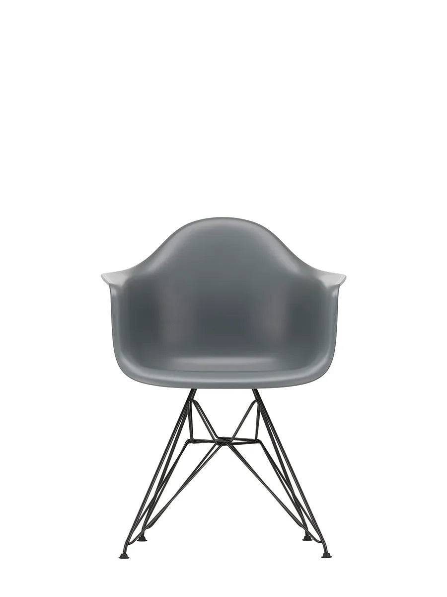 Eames Plastic Armchair DAR, sort pulverlakering fra Vitra Granite grey - Jacobsen Plus