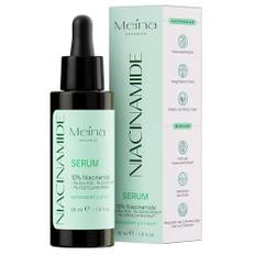 Meina 10% Niacinamide Serum gegen Pickel und Akne mit Zink, Centella Asiatica und Bio Aloe Vera Basis, CICA Gesichtsserum, Vegan, Gesichtspflege, Schnell einziehend, Kein klebriges Gefühl, 30ml