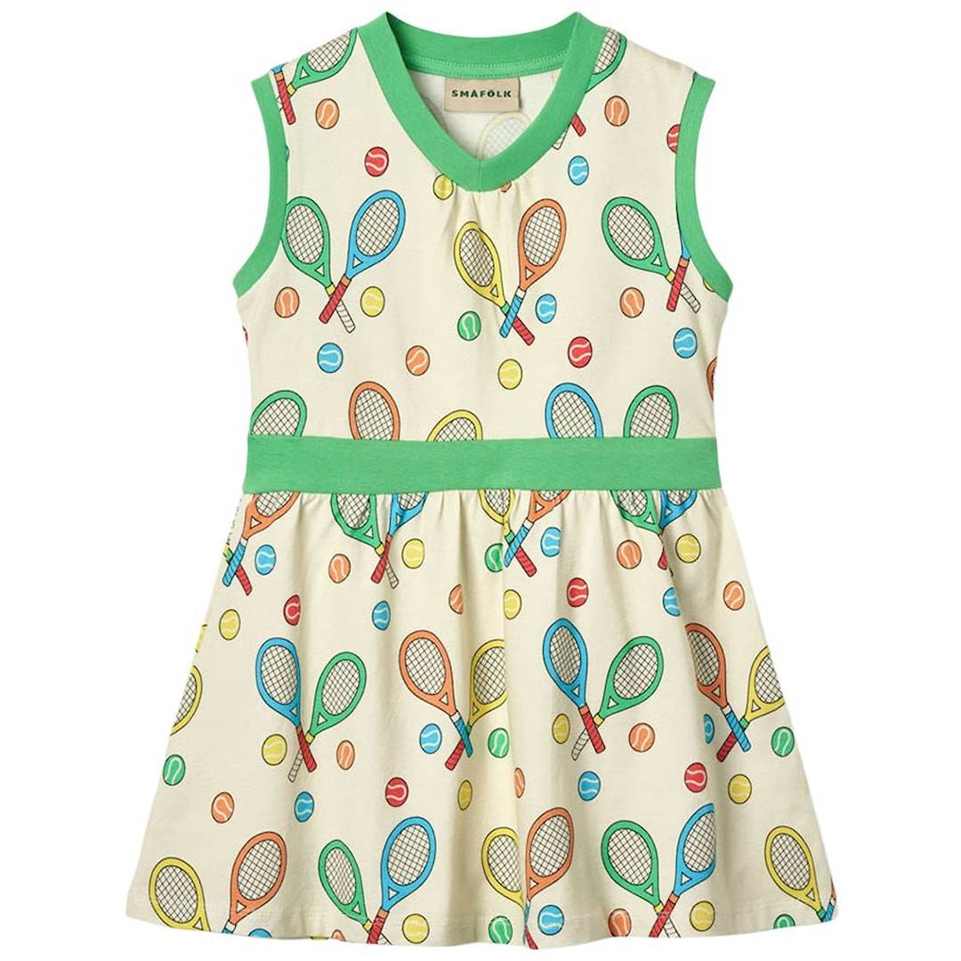 Småfolk Rackets Kjole Marshmallow 2-3 Y Creme 2-3 år Piger