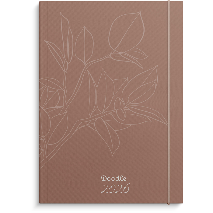 Kalender Burde Doodle inbunden 2026