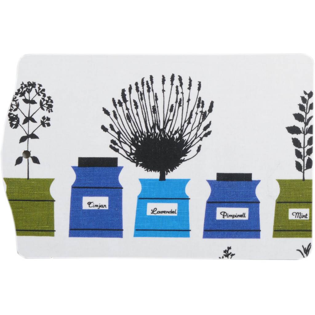 Almedahls Persons Kryddskåp Uppläggningsbräda Blå 30X20 cm