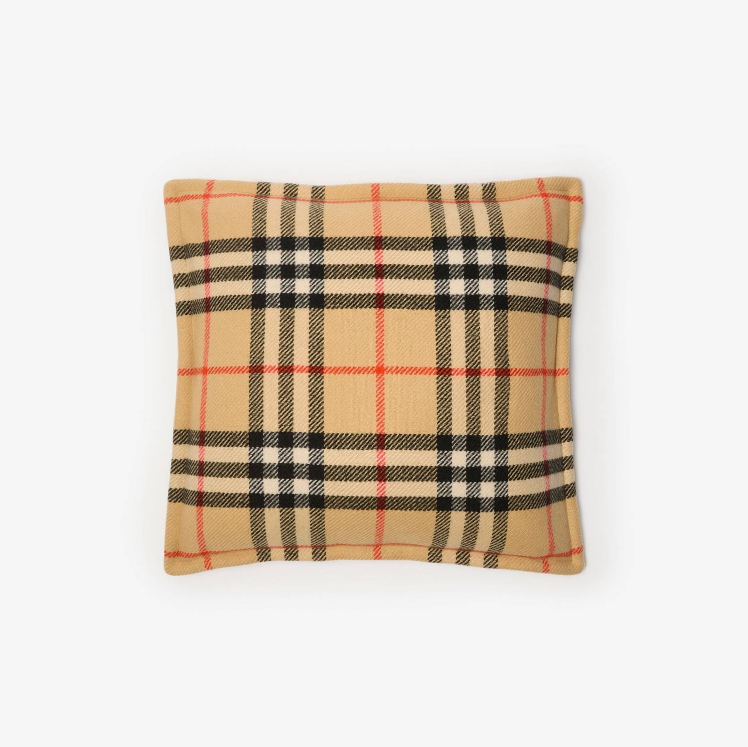 Check Wool Cashmere CushionPrice