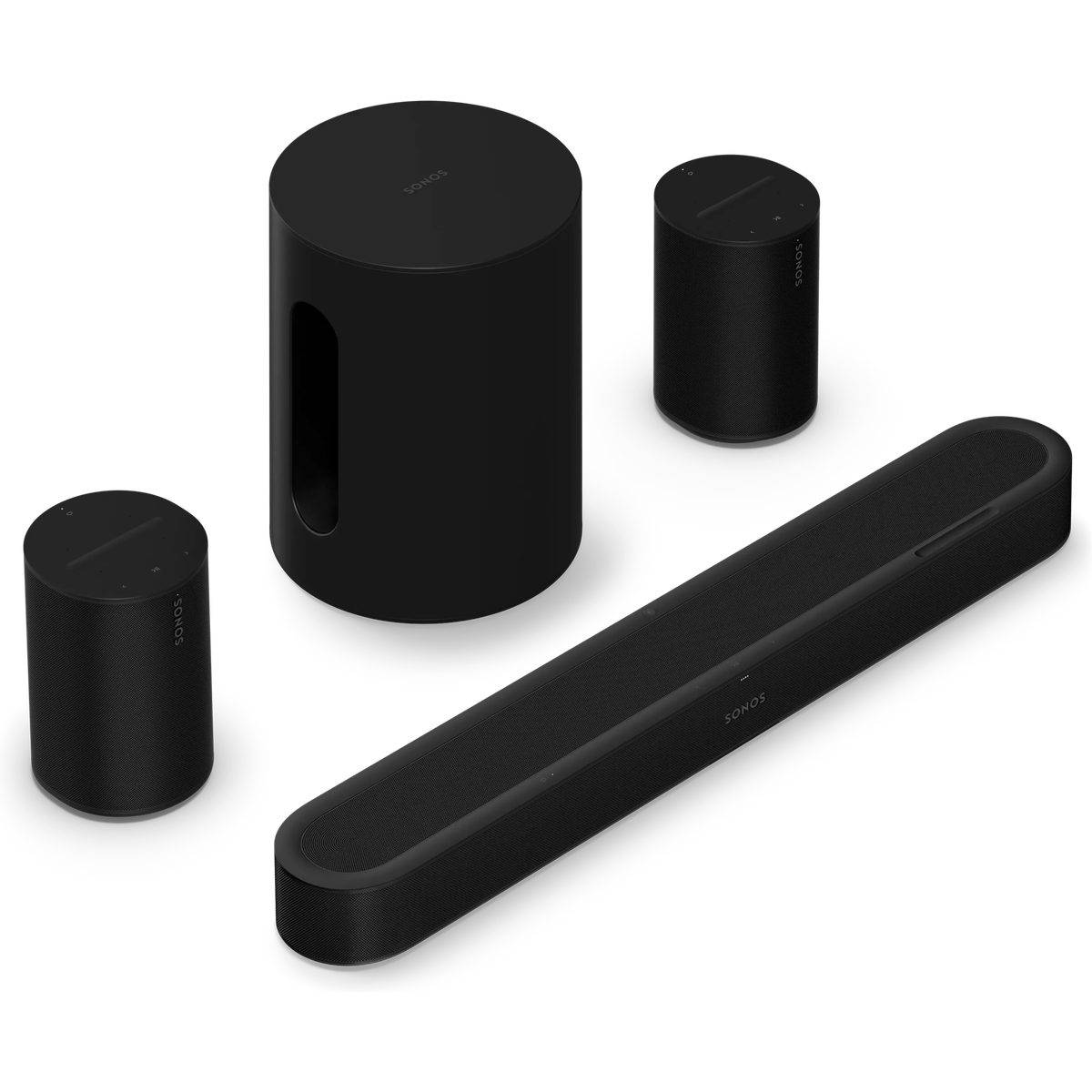 Sonos Pack Beam Ultra + 2x Era 100 + 1 Sub mini svart