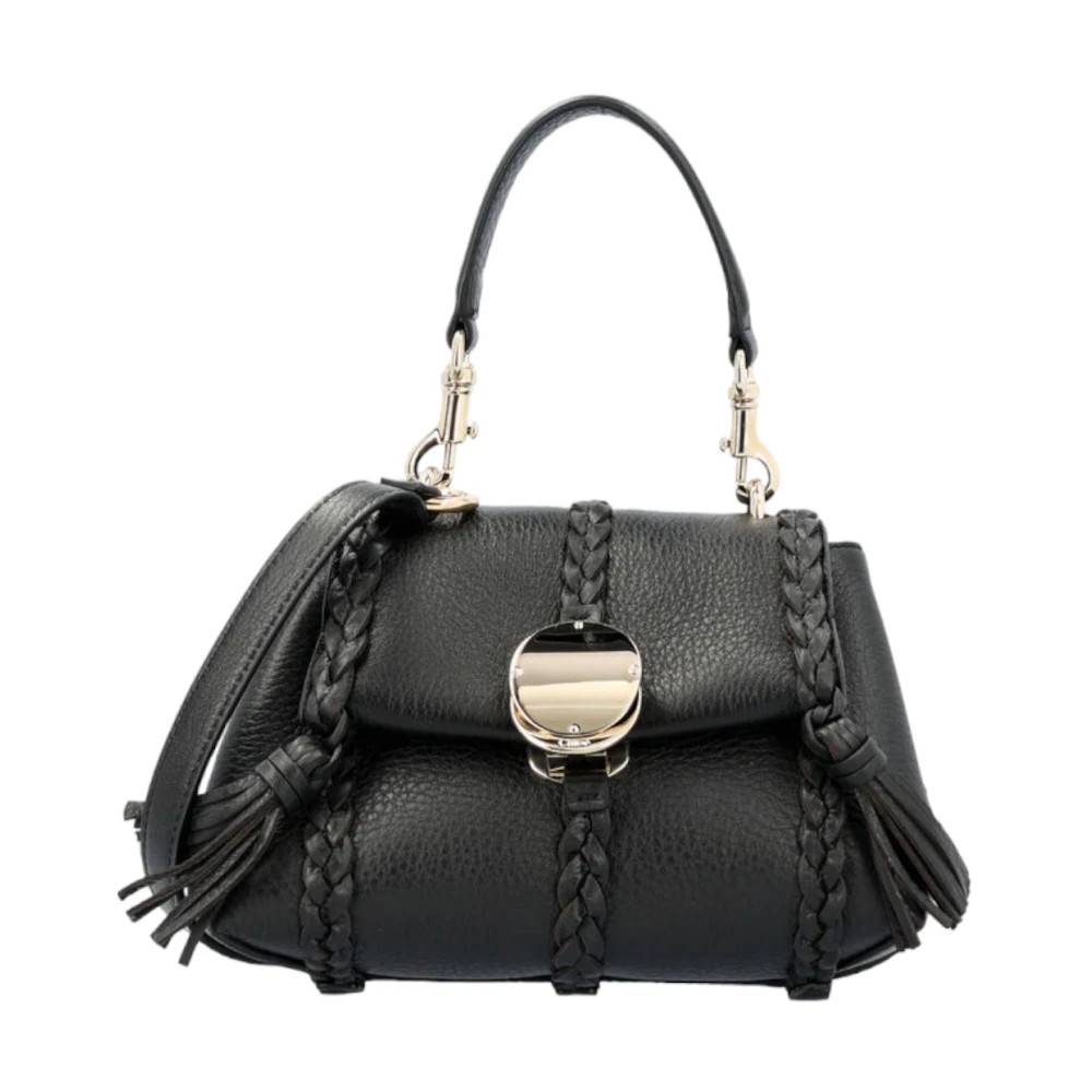 Chloé Penelope Mini Skuldertaske - Tasker - Dame - Sort - ONE SIZE - Uld