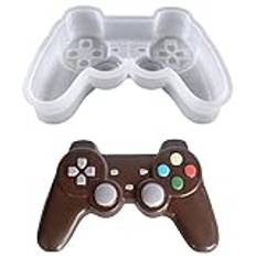 3D Gamepad silikon kakform fondant choklad silikonformar gör-det-själv spelkontroll formar bakform chokladform isbitar gummi gelé godis kaka form barnfester spel tema