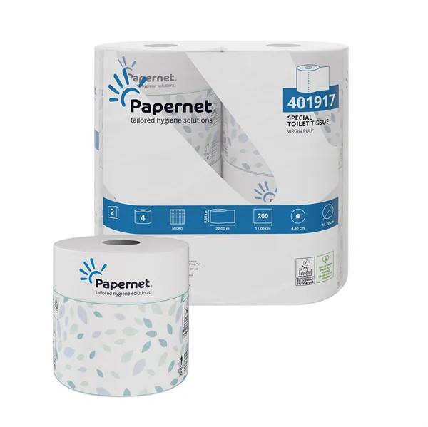 Papernet Toalettpapper 2 lager, Nyfiber Vit, 2m, 48 st/kolli