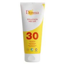 Sollotion SPF 30, Derma Helse, uden farve og pafume, 200 ml, 6 stk/krt