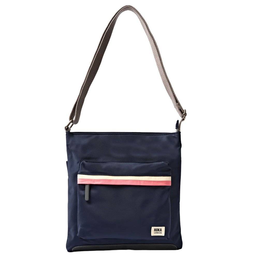 Roka Kennington B Stripe Crossbody Bag Colour: Midnight Stripe Rec, Size: One Size