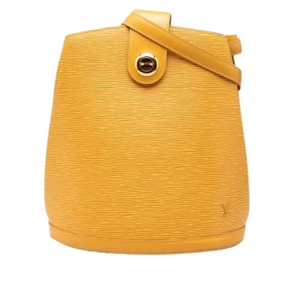 Louis Vuitton Vintage Pre-owned The Cluny Bucket Bag - Vintage - Dame - Gul - ONE SIZE - Uld