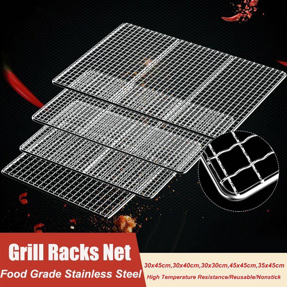 Fyrkantigt Grillnät Järntråd Rostgallernät Nytt Grillnät