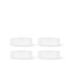 Ferm Living - Ripple Serving Bowls - Set of 4 - Frosted - Serveringsskålar - Glas